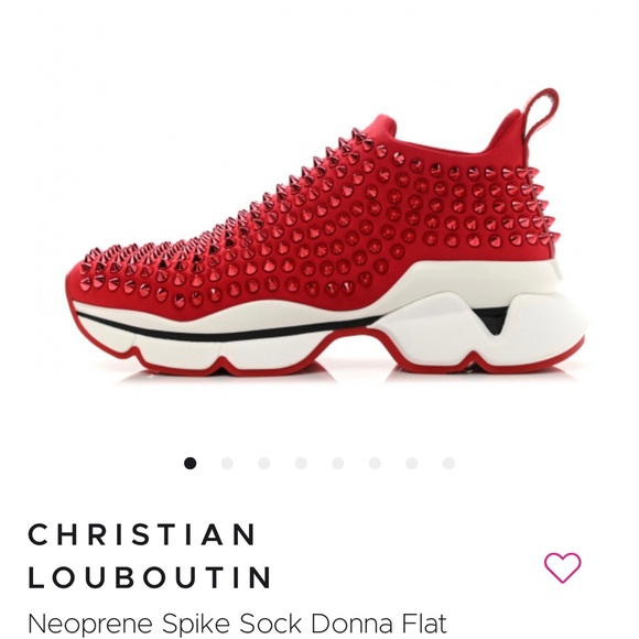 Designer Inspired Spiked Red Bottom Sneaker - Picture 13 of 16